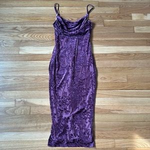 Floral Mesh Midi Dress